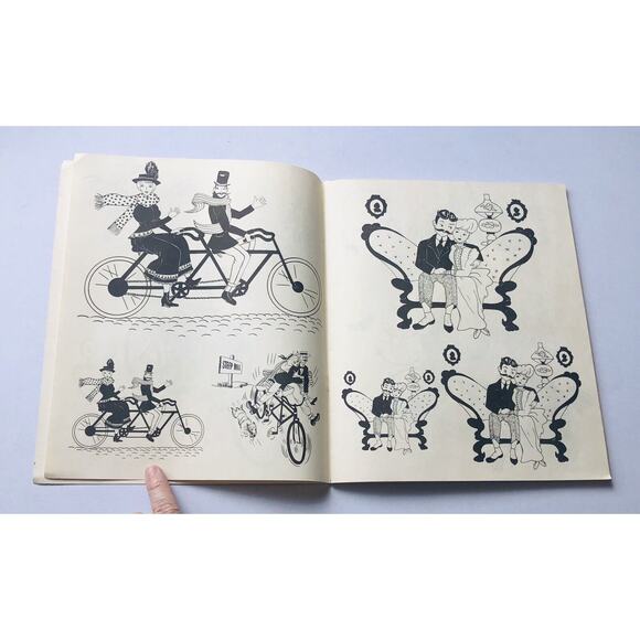 Vintage 1954 Gay Nineties Designs Book Jane Snead Bicycles Cars Victorian Era - Picture 4 of 12